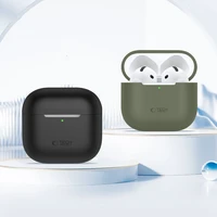 Tech-Protect silikoninis dėklas Apple AirPods 4 ausinėms - smėlinis
