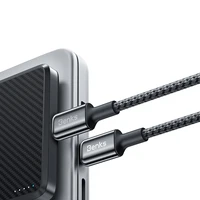 Benks kabelis D49 pintas - Type C į Type C - PD 60W 3A 1,2 metrai juodas