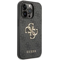 Guess 4G Big Metal Logo dėklas telefonui iPhone 15 Pro Max - pilka