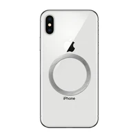 Universalus apvalus plokštelė / magnetinis žiedas suderinamas su MagSafe sidabrinis