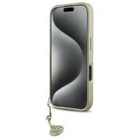 Guess 4G Charms Kolekcijos dėklas iPhone 16 Plus - juodas