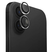 Uniq Optix skaidri kameros objektyvo apsauga iPhone 16 / 16 Plus su aplikatoriumi - skaidrus juodas