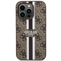 Guess GUHMP14XP4RPSW iPhone 14 Pro Max 6.7" rudas/rudas kietas dėklas 4G Printed Stripes MagSafe