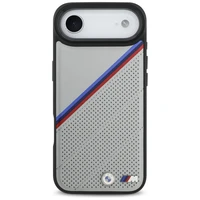 BMW M trispalvis metalinis logotipas magnetinis dėklas telefonui iPhone 17 Air - pilkas