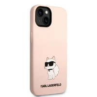 Karl Lagerfeld KLHCP14MSNCHBCP iPhone 14 Plus 6.7" kietasis dėklas rožinis/rožinis Silikoninis Choupette