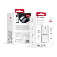 Išorinė baterija Forcell F-Energy F10K8 PD QC4.0 15W 10000 mAh su MagSafe balta