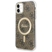 Guess GUHMN61H4STW iPhone 11 6.1" rudas/rudas kietas dėklas 4G MagSafe