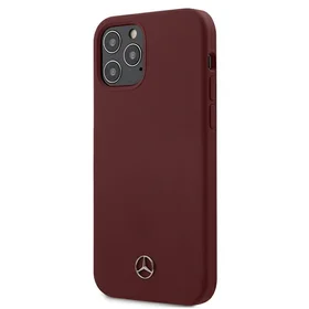 Mercedes Silicone Line dėklas iPhone 12 / iPhone 12 Pro - raudonas