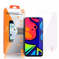Apsauginis stiklas oranžinis telefonui SAMSUNG GALAXY F41/A20/M30/M30S/HUAWEI Y7 2019/XIAOMI MI 9/VIVO Y9S