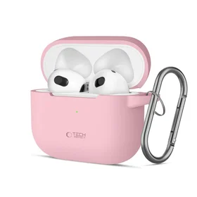 Tech-Protect silikoninis dėklas ausinėms Apple AirPods 3 - rožinis