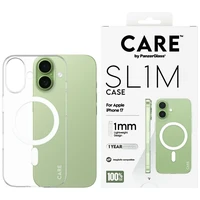 CARE by PanzerGlass SL1M MagSafe deklas iPhone 17 - skaidrus