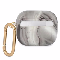 Guess GUA3UNMK AirPods 3 dėklas juodas/juodas Marble Collection