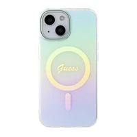 Guess GUHMP15SHITSQ iPhone 15 6.1" turkio/turkio kietas dėklas IML Iridescent MagSafe