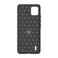 Carbon Case silikoninis dėklas telefonui Nokia C110 - juodas