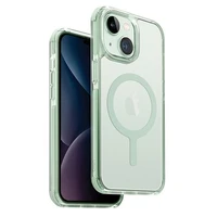 Uniq Combat Magclick įkrovimo dėklas telefonui iPhone 15 Plus / 14 Plus - mėtų spalvos