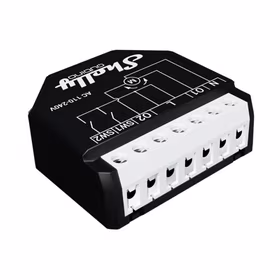 Shelly Qubino Wave Shutter elektros relė Juoda