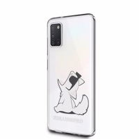 Karl Lagerfeld Choupette Fun dėklas Samsung Galaxy A31 - Skaidrus