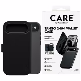 CARE by PanzerGlass Funkcinis Tango 2in1 Piniginės dėklas Magnetinis iPhone Air - Juodas