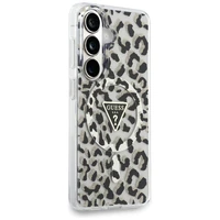 Guess case IML Leopard Print Triangle MagSafe for Samsung Galaxy S26 black
