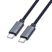 Kabelis USB C į USB C Hoco QC3.0 PD 5A 240W 1,8 m U134 pilkas