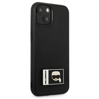 Dėklas telefonui Karl Lagerfeld Ikonik Patch Case iPhone 13 - juodas
