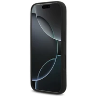 Karl Lagerfeld Silikoninis Karl&Choupette Žiedinis Magnetinis dėklas telefonui iPhone 17 Pro Max - juoda