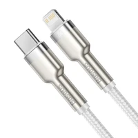 USB-C kabelis Lightning įrenginiams Baseus Cafule, PD, 20W, 2m (baltas)