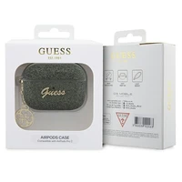 Guess GUAP2GLGSHA ausinių dėklas (m) - žalias Glitter Flake 4G Charm Collection