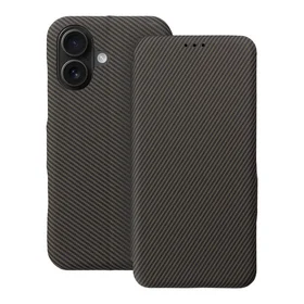 FOLIO Side Magnet dėklas telefonui (m) skirtas IPHONE 16 - rudas