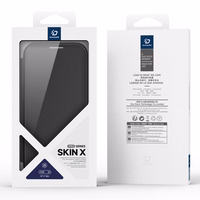 Dux Ducis Skin X Pro dėklas telefonui iPhone 17 Air su pinigine, suderinamas su MagSafe – juodas