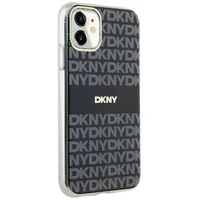 DKNY IML mono ir juostos magnetinis dėklas iPhone 11 / Xr - juodas