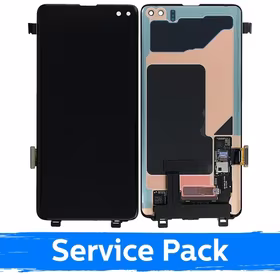 Ekranas skirtas Samsung G975 S10 Plus juodas (Service Pack) (NF version)