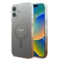 Guess IML Blizgantis gradientas Magnetinis dėklas telefonui iPhone 16 Plus - rudas