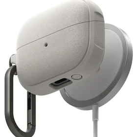 Ringke Onyx Magnetinis dėklas Samsung Galaxy Buds 3 / 3 Pro ausinėms - pilkas