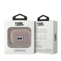 Karl Lagerfeld Monogram Choupette Head dėklas AirPods Pro 2 - rožinis