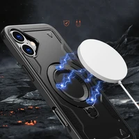 Hybrid Armor Trendy dėklas telefonui su MagSafe iPhone 16 Plus - juodas