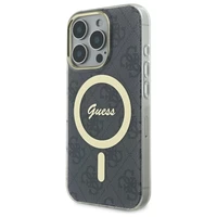 Guess IML 4G Magnetinis dėklas telefonui iPhone 16 Pro - juodas