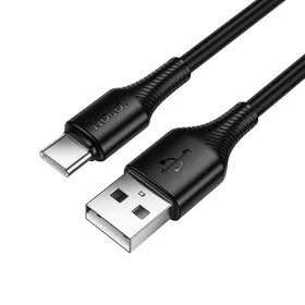 Kabelis USB A į USB C Hoco 3A 1 m X120 juodas