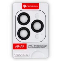 Forcell Premium grūdintas kameros objektyvo stiklas – iPhone 14 Pro / 14 Pro Max, juodas (Space Black)