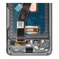 LCD ekranas SAMSUNG S20 4G pilkas SOFT OLED su rėmeliu