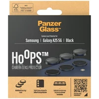 PanzerGlass Hoops kameros apsauga Samsung Galaxy A25 5G - su juodu rėmeliu