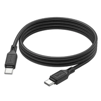 Kabelis USB-C į USB-C Hoco 3A 60W 1 m X90 juodas