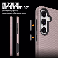 Dėklas Perfectionists Triangle Case Samsung A556 A55 5G rožinio aukso