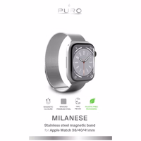 Puro Milanese nerūdijančio plieno Apple Watch dirželis 38/40/41mm - sidabrinis