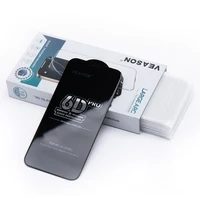 Apsauginis stiklas (m) – 6D Pro Veason Glass (SET 10in1) skirta Iphone 15 Pro Max - juodas (m)