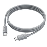 Kabelis USB-C į USB-C Hoco 3A 60W 1 m X107 pilkas