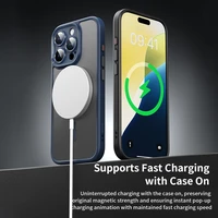 Rock Guard Touch Matte Series Magnetinis dėklas telefonui Iphone 16 Pro mėlynas