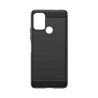 Carbon Case silikoninis dėklas telefonui Nokia C22 - juodas