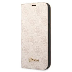 Guess GUBKP14XHG4SHP iPhone 14 Pro Max 6.7 "rožinė / rožinė knyga 4G Vintage Gold Logo