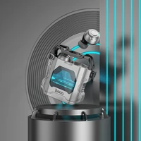 HOCO belaidės bluetooth ausinės TWS EW33 kosminė pilka